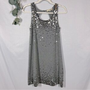 Forever 21 | Sequin Sleeveless Gray Silver Mini Dress Women’s Size Small
